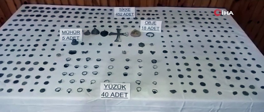 Roma ve Bizans dönemine ait tarihi eserler ele geçirildi