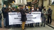 İçişleri Bakanı'nın 'canı çıkasıca dernek' dediği İHD'nin eş genel başkanı Türkdoğan'ın gözaltına alınmasına tepki: Düşman hukuku!