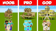 Minecraft NOOB vs PRO vs GOD- SURVIVAL FAMILY HOUSE CHALLENGE in Minecraft _ Animation