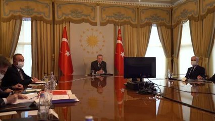Erdoğan'ın AB Komisyonu Başkanı Leyen ve AB Konseyi Başkanı Michel ile videokonferans görüşmesi sona erdi