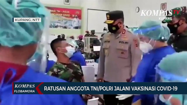 Ratusan Anggota TNI/Polri di Kupang Jalani Vaksinasi Covid-19