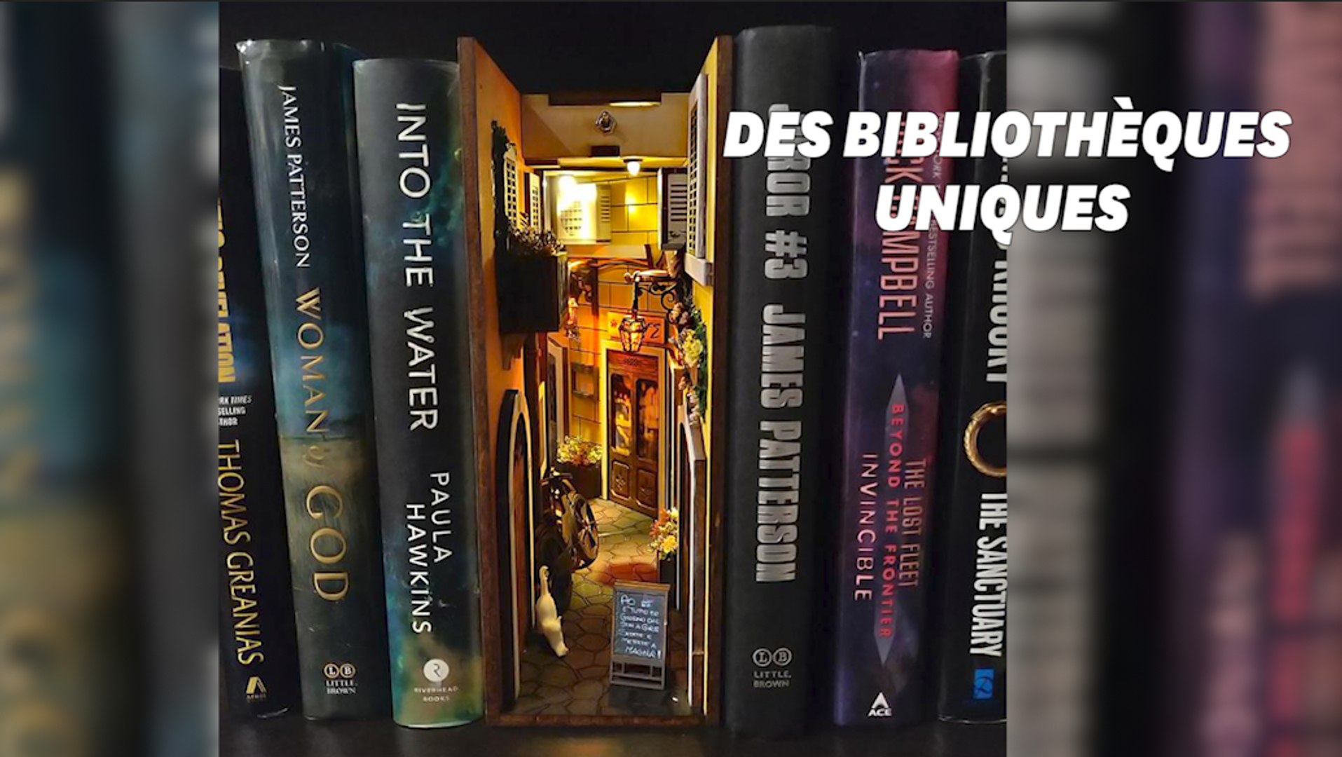 Book Nooks – Des mini-mondes à insérer entre les livres des bibliothèques -  IDBOOX