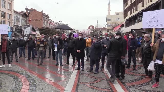 Çok yüksek riskli illerden Edirne'de esnaf, HES kodu ve salgın tedbirleriyle işletmelerini açmak istiyor