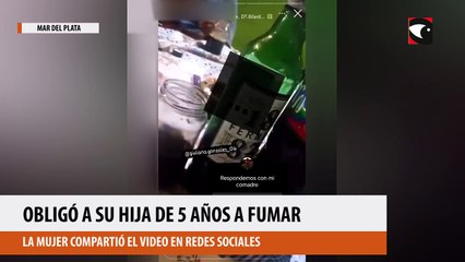 Obligó a su hija de 5 años a fumar