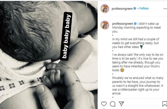 Professor Green welcomes newborn!