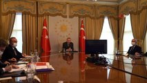 Cumhurbaşkanı Erdoğan, Avrupa Komisyonu Başkanı Ursula von der Leyen ve Avrupa Konseyi Başkanı Charles Michel ile görüştü