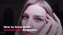 How to Grow Back Overplucked Eyebrows