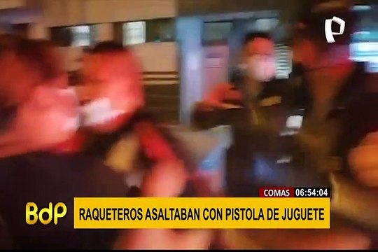 ¡Increíble! raqueteros usaban pistola de juguete para asaltar