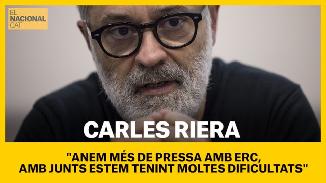 Anem més de pressa amb ERC, amb Junts estem tenint moltes dificultats