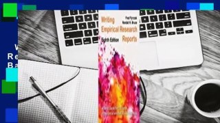 Ebooks herunterladen  Writing Empirical Research Reports: A Basic Guide for Students of the