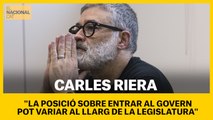 La posición sobre entrar en el Govern puede variar a lo largo de la legislatura