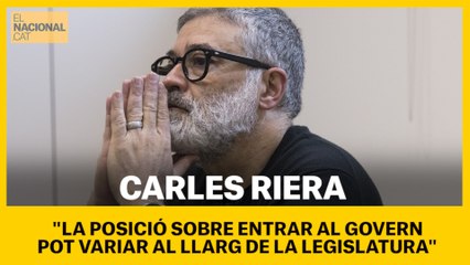 La posición sobre entrar en el Govern puede variar a lo largo de la legislatura
