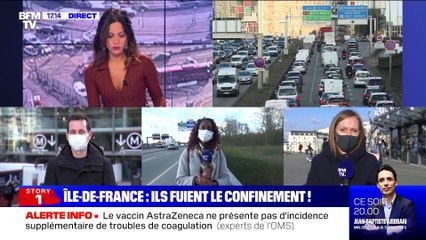 Story 1 : Île-de-France, ils fuient le confinement - 19/03