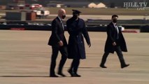 Weak & Feeble Joe Biden Trips, Stumbles, and Falls Climbing the Stairs to Air Force 1