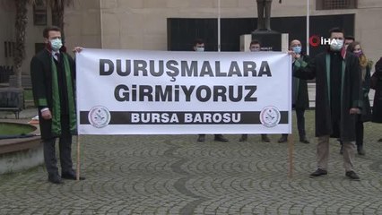 Avukatlar duruşmalara girmeyerek sessiz eylem başlattı
