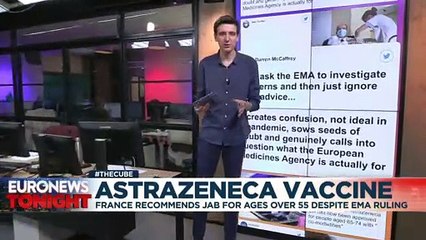 France recommends reserving AstraZeneca vaccine for over 55s despite EMA advice