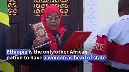 Tanzania's first woman president Samia Suluhu Hassan sworn in