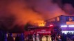 Bursa'da, karton fabrikasında çıkan yangın korkuttu
