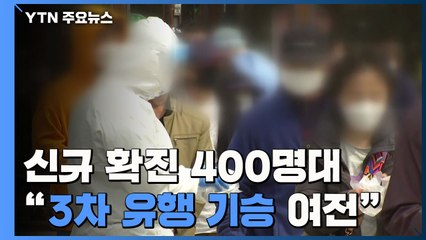 신규 확진 나흘째 400명대..."3차 유행 기승" / YTN