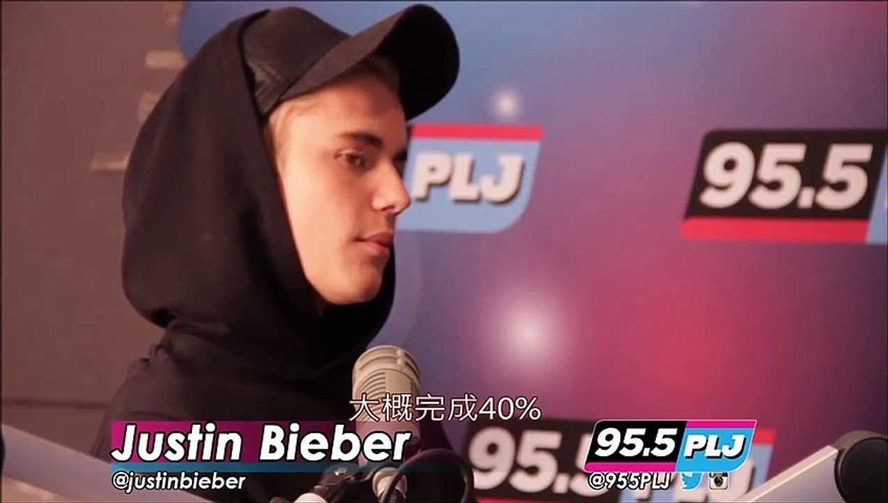 【字幕】Justin Bieber Is A Big Ed Sheeran Fan Says New LP Is 40% Done  2015.09