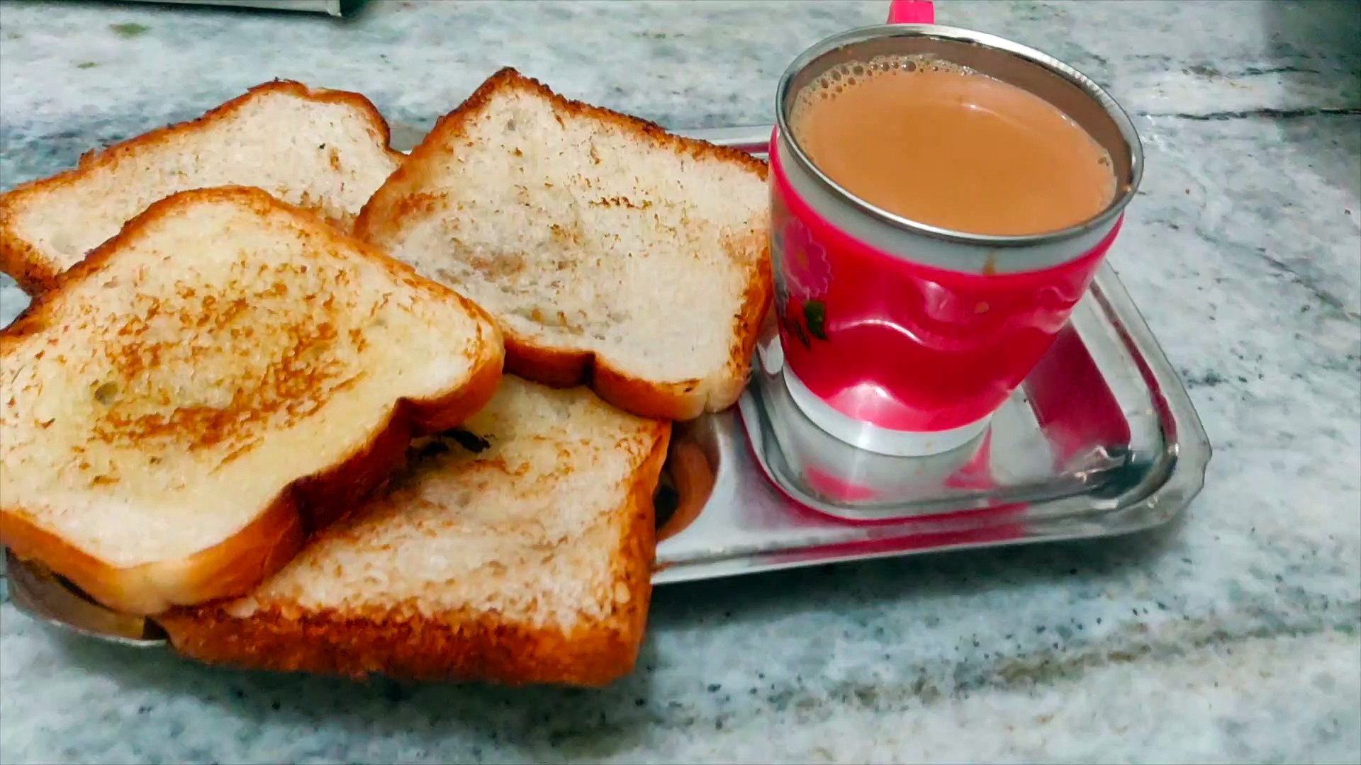 सुबह का सबसे अच्छा नाश्ता | Morning Breakfast | Bread & Chai