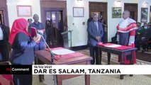 شاهد: سامية سولو حسن أول رئيسة في إفريقيا تؤدي اليمين الدستورية لرئاسة تنزانيا