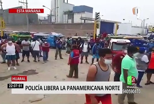 Paro de transportistas: manifestantes lanzaron piedras y quemaron vehículos por bloqueo de carretera