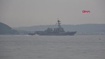 Son dakika haberleri! ÇANAKKALE ABD savaş gemisi 'USS Thomas Hudner', Çanakkale Boğazı'ndan geçti