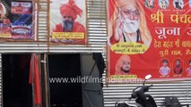 Hindu sadhus smoke 'Chillum' and chant 'Har Mahadev' at Juna Akhara - Haridwar Kumbh Mela 2021