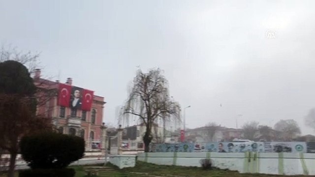 EDİRNE - Selimiye Camisi sis altında gözden kayboldu