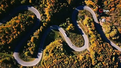 Bursa’da 2 mevsimin geçiş güzelliği havadan görüntülendi