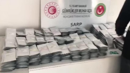 Sarp Sınır Kapısı'nda 771 bin 500 hibrit salatalık tohumu ele geçirildi