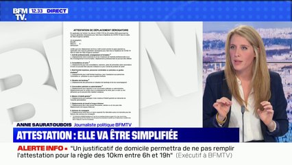 Confinement: la nouvelle attestation de déplacement va être simplifiée dans les prochaines heures
