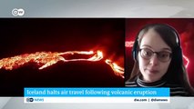 Volcano eruption lights up Iceland sky after weeks of earthquakes _ DW News