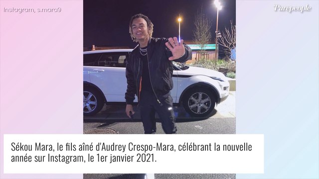 Audrey Crespo-Mara comblée par ses fils Sékou et Lamine, qui s'occupent très bien de leur maman