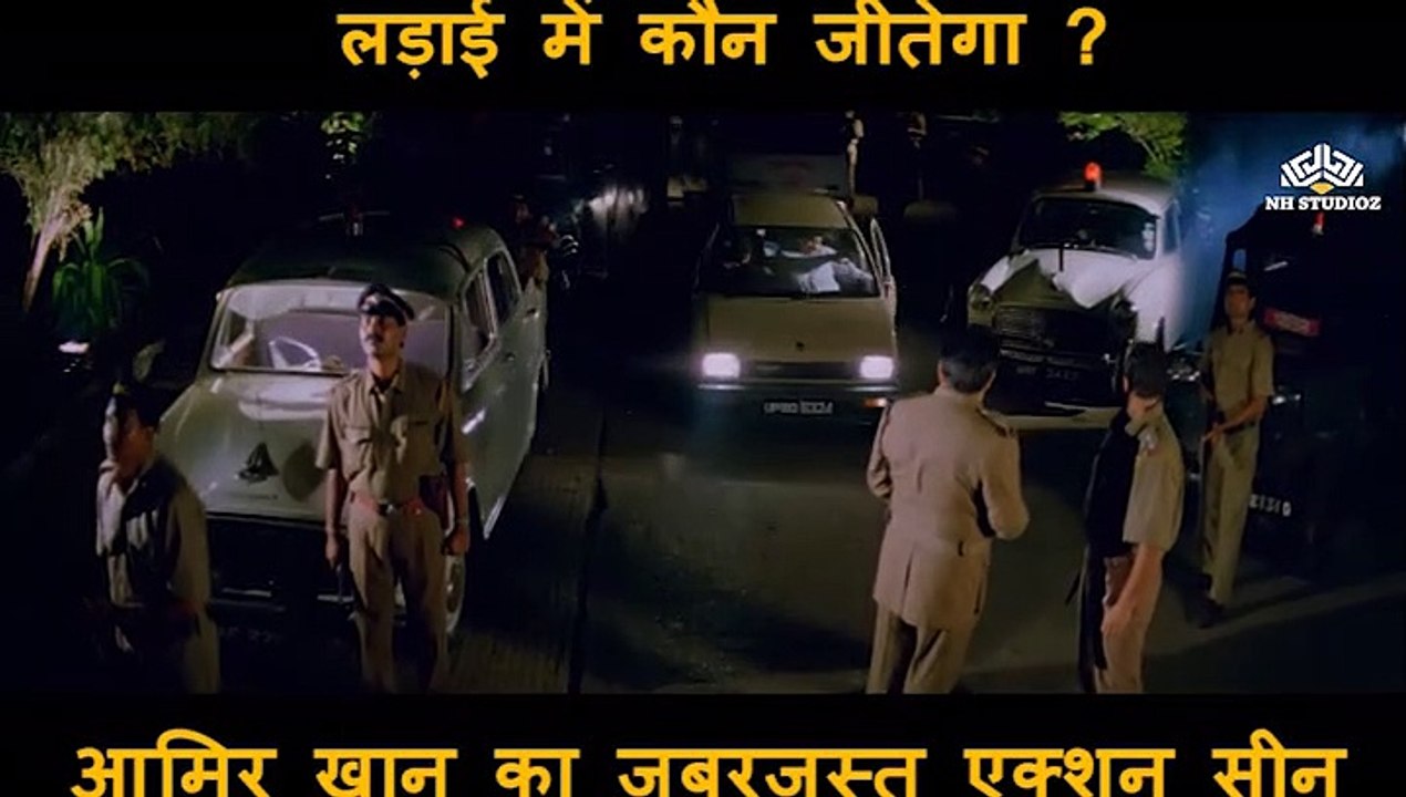 Aamir khan Super hit Action Scene | Baazi     (1995) | Aamir Khan | Mamta Kulkarni |     Paresh Rawal | Bollywood Movie Scene |