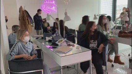 ŞİŞLİ'DE LÜKS REZİDANSTAKİ KAÇAK ESTETİK MERKEZİNE BASKIN KAMERADA