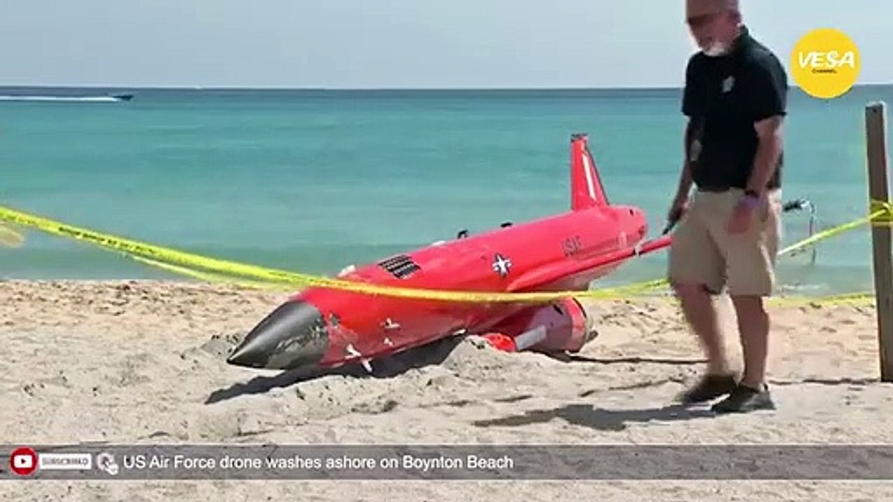 US Air Force drone washes ashore on Boynton Beach