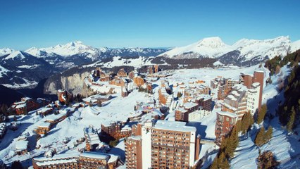 Valentin Delluc se régale sur les toits d'Avoriaz