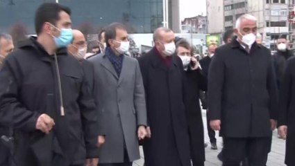 Cumhurbaşkanı Erdoğan'dan AKM ve Taksim Camii'ne ziyaret