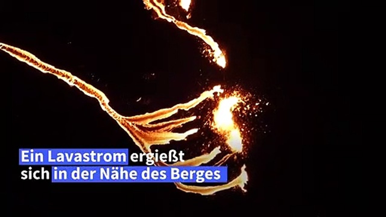 Isländischer Vulkan Fagradalsfjall ausgebrochen