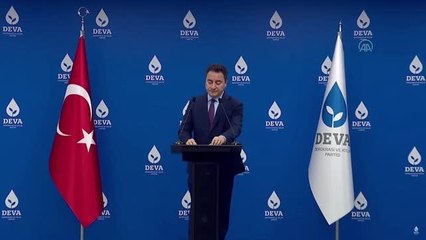 DEVA Partisi Genel Başkanı Babacan, gündeme ilişkin değerlendirmelerde bulundu