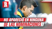 Chucky Lozano fuera del once ideal de la Serie A; Cristiano el mejor jugador