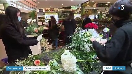 Reconfinement de 16 départements : les fleuristes et les chocolatiers ont le droit de rester ouverts