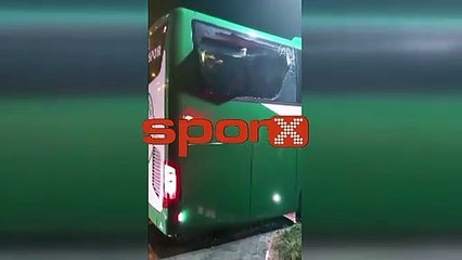 Giresunspor'a Samsun'da taşlı saldırı!