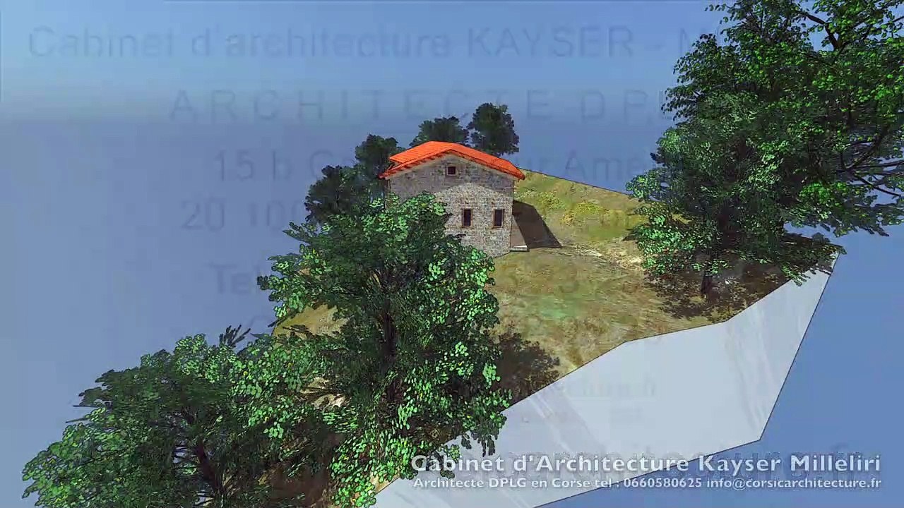 Maison traditionnelle Corse / Maison familiale de village en pierre de pays en Corse par le Cabinet d'Architecture Kayser Milleliri, Architecte DPLG