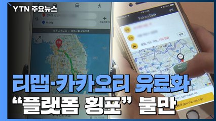 티맵·카카오티 유료화..."플랫폼 횡포" 불만 / YTN