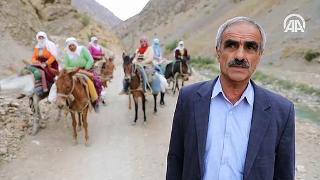 Berivanların katır sırtında zorlu yolculuğu