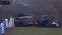 IMSA 2021 Sebring Race Buret Massive Crash Rolls