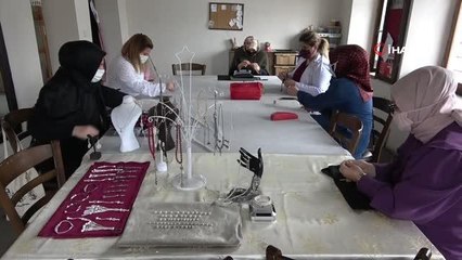 Kazaziye ve hasır örücülüğüne pandemiye rağmen yoğun ilgi